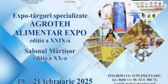 Expo-târgurile specializate AGROTEH, ALIMENTAR EXPO, ediţia a XXIX-a şi salonul Mărţişor, ediţia a XX-a